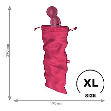 Мешочек для секс-игрушек Satisfyer Treasure Bag XL, розовый, на шнурке