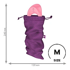 Мешочек для секс-игрушек Satisfyer Treasure Bag M, фиолетовый, на шнурке