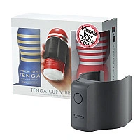 Вибронасадка Tenga CUP VIBRATOR, 7 режимов, 2 мастурбатора в комплекте