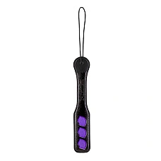 Паддл Punishment – Purple Lips Paddle – Black, оставляет след в виде поцелуя