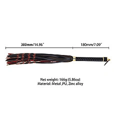 Флогер LOCKINK SEVANDA Red & Black Braided Tail Flogger