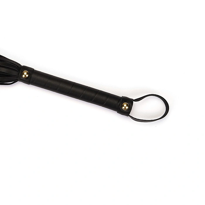 Флоггер Liebe Seele Black Organosilicon Flogger, 44 см, экокожа