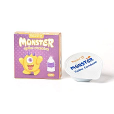 Насадка на член Recare Yellow Monster Spike Condom (презерватив з рядами пухирців та шипів)