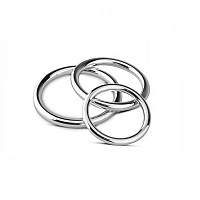Набор эрекционных колец Sinner Gear Unbendable — Cock/Ball Ring & Glans Ring Set