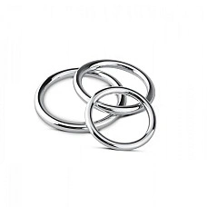 Набір ерекційних кілець Sinner Gear Unbendable – Cock/Ball Ring & Glans Ring Set