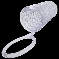 Насадка на член Dorcel Mr Reverse XL с кольцом для мошонки, стимулирующий рельеф