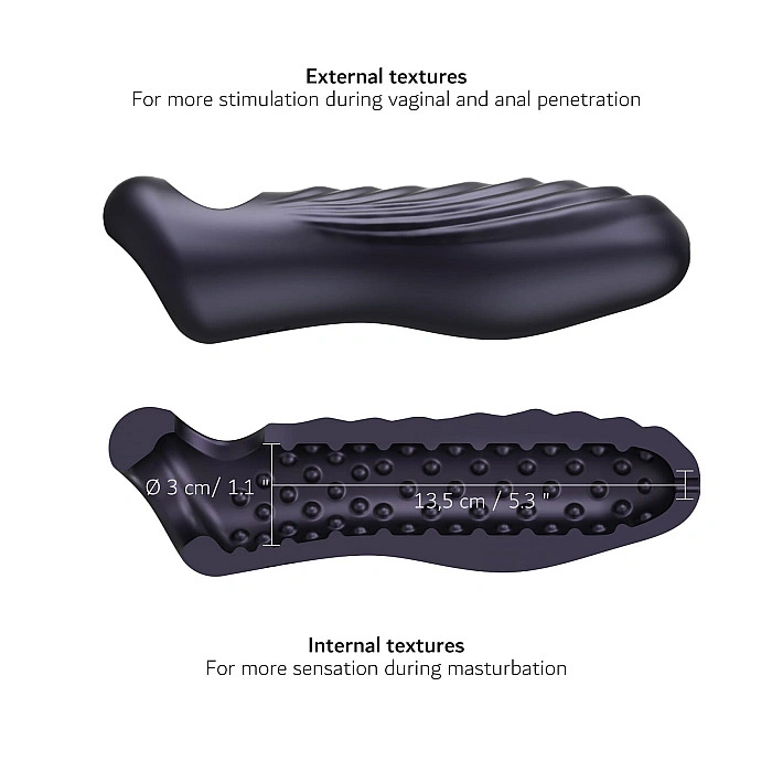 Насадка на член Manwan RYZER MAX - Black Plum