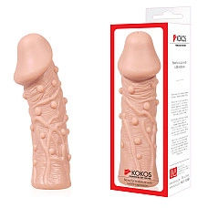 Насадка на член Kokos Extreme Sleeve ES.06 розмір M, потовщувальна, стимулюючий рельєф
