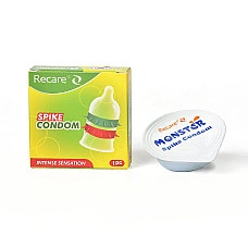 Насадка на член Recare Spike Condom Green (презерватив з рядами шипів)