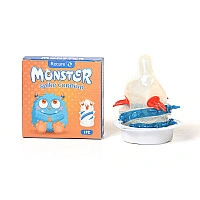 Насадка на член Recare Blue Monster Spike Condom (презерватив с усиками и спиралью шипов)
