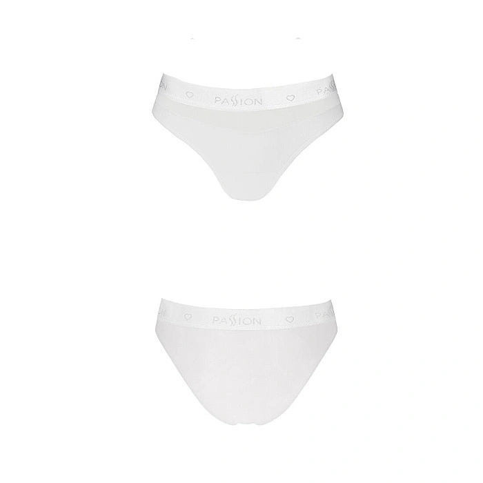 Трусики с прозрачной вставкой Passion PS006 PANTIES XL, white