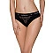 Трусики с широкой резинкой и кружевом Passion PS001 PANTIES M, black