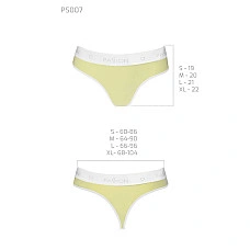 Спортивні трусики-стрінги Passion PS007 PANTIES S, yellow
