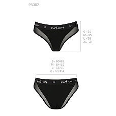 Трусики з прозорою вставкою Passion PS002 PANTIES L, black