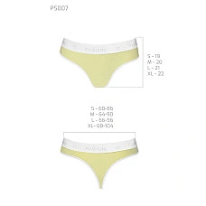 Спортивні трусики-стрінги Passion PS007 PANTIES XL, yellow