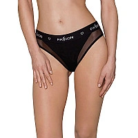 Трусики с прозрачной вставкой Passion PS002 PANTIES M, black