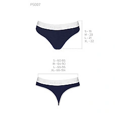 Спортивні трусики-стрінги Passion PS007 PANTIES M, navy blue