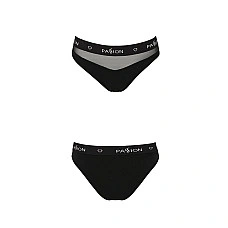 Трусики з прозорою вставкою Passion PS006 PANTIES S, black
