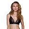 Еластичний топ з мереживом Passion PS001 TOP M, black