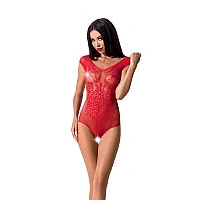 Бодистокинг Passion BS064 One Size, Red, боди, закрытое плечо, открытый доступ