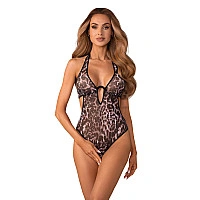 Боді Obsessive Addia crotchless teddy S/M