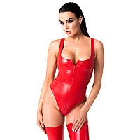 Боді Noir Handmade F352 Red powerwetlook body - XL