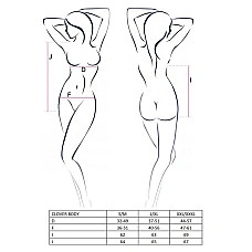 Боді CLOVER BODY black XXL/XXXL - Passion