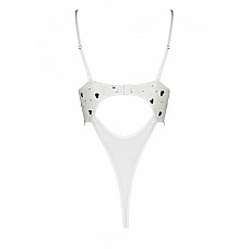 Еротичний боді з малюнком Passion LOVELIA BODY S/M, white