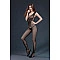 Бодистокинг с доступом Moonlight Model 01 XS-L Black, симметричный рисунок в виде крыльев
