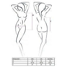 Боді BRIDA BODY red S/M - Passion Exclusive