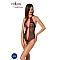 Сетчатое боди с кружевом на груди Passion SATARA BODY XXL/XXXL red