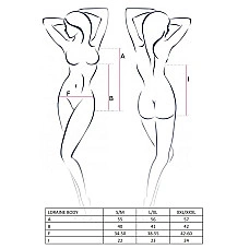 Боді LORAINE BODY red XXL/XXXL - Passion Exclusive