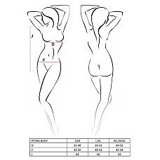 Боді-монокіні Petra Body black S/M — Passion Exclusive, з асиметричним кроєм, відкрите плече
