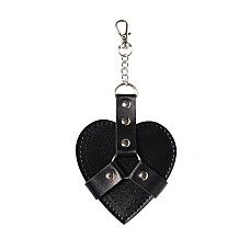 Брелок на карабине для ключей Art of Sex Chained Heart, Черный