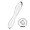 Двусторонний стеклянный дилдо Satisfyer Dazzling Crystal 1 Transparent, очень прочный, без стоппера