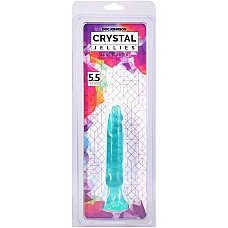 Дилдо Doc Johnson Crystal Jellies - Anal Starter - 5.5 Inches - Teal
