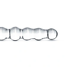 Скляний дилдо у вигляді намистин Gildo Glass Dildo No. 19