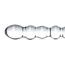 Скляний дилдо у вигляді намистин Gildo Glass Dildo No. 19