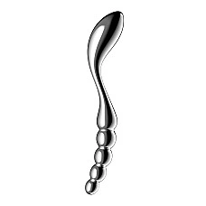 Металлический дилдо Satisfyer Star Force 1, двусторонний, можно нагревать и охлаждать
