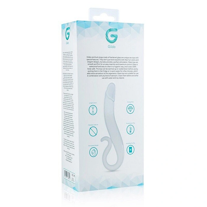 Скляний дилдо Gildo Glass Dildo No. 21, реалістична головка
