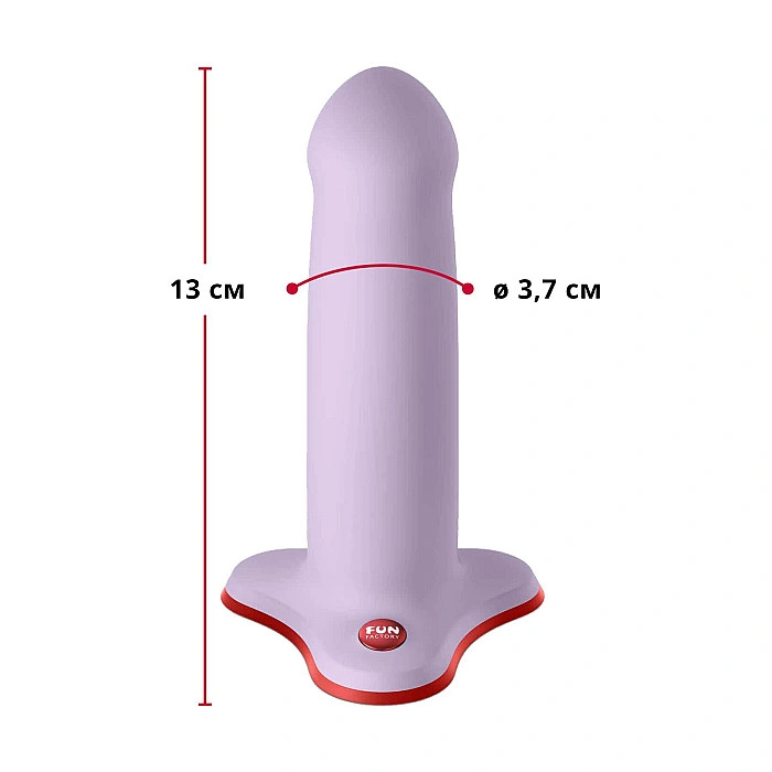 Фаллоимитатор Fun Factory AMOR Purple, длина 14,6 см, диаметр 3,7 см, изогнутый