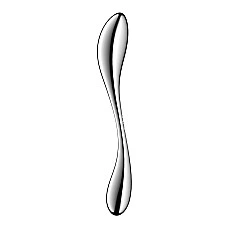 Металлический дилдо Satisfyer Star Force 3, двусторонний, можно нагревать и охлаждать, очень тяжелый
