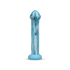 Скляний дилдо Gildo Ocean Ripple, об’ємна головка, ідеально для точки G
