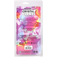 Фаллоимитатор Doc Johnson Crystal Jellies - 7.5 Inch Classic Dong - Rainbow