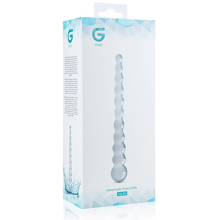 Стеклянный дилдо в виде бусин Gildo Glass Dildo No. 20