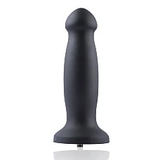 Силиконовый дилдо для секс-машин Hismith 7.2" Black Silicone Anal Dildo, система KlicLok
