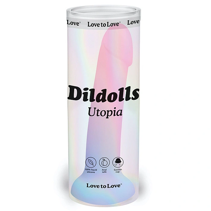 Дилдо с цветным градиентом Love To Love DILDOLLS - UTOPIA XL ультрамягкий