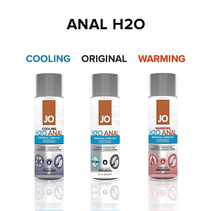 Анальная смазка JO ANAL H2O — WARMING (60 мл) разогревающая, на водной основе