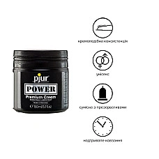 Густа змазка для фістингу та анального сексу pjur POWER Premium Cream 150 мл на гібридній основі