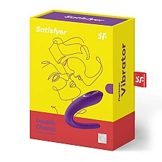 Вибратор для пар Satisfyer Double Classic Violet с одним моторчиком